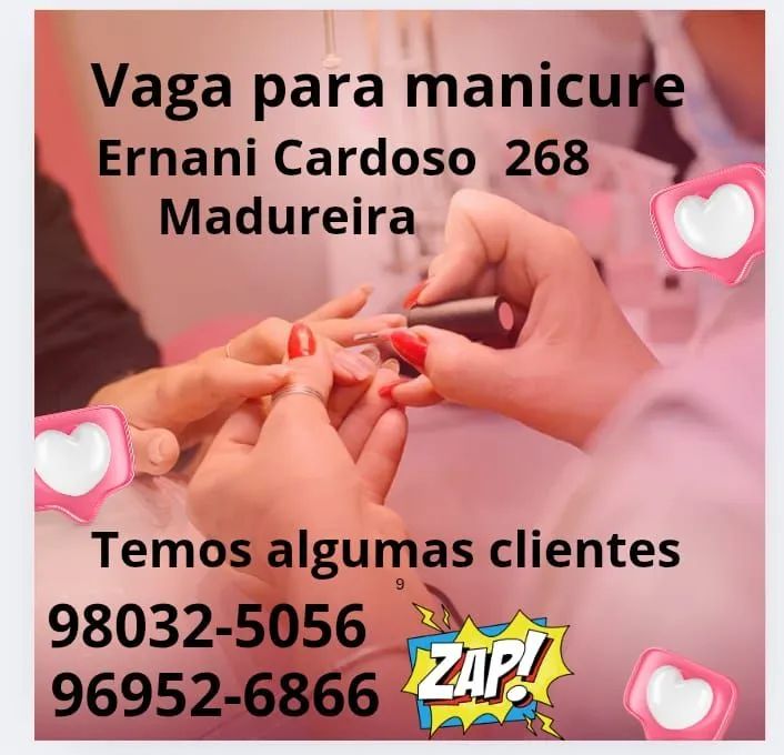 Vaga para manicure 