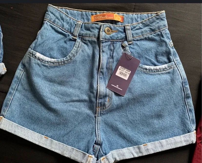 Short Jeans Mom Cintura Alta nunca usado 