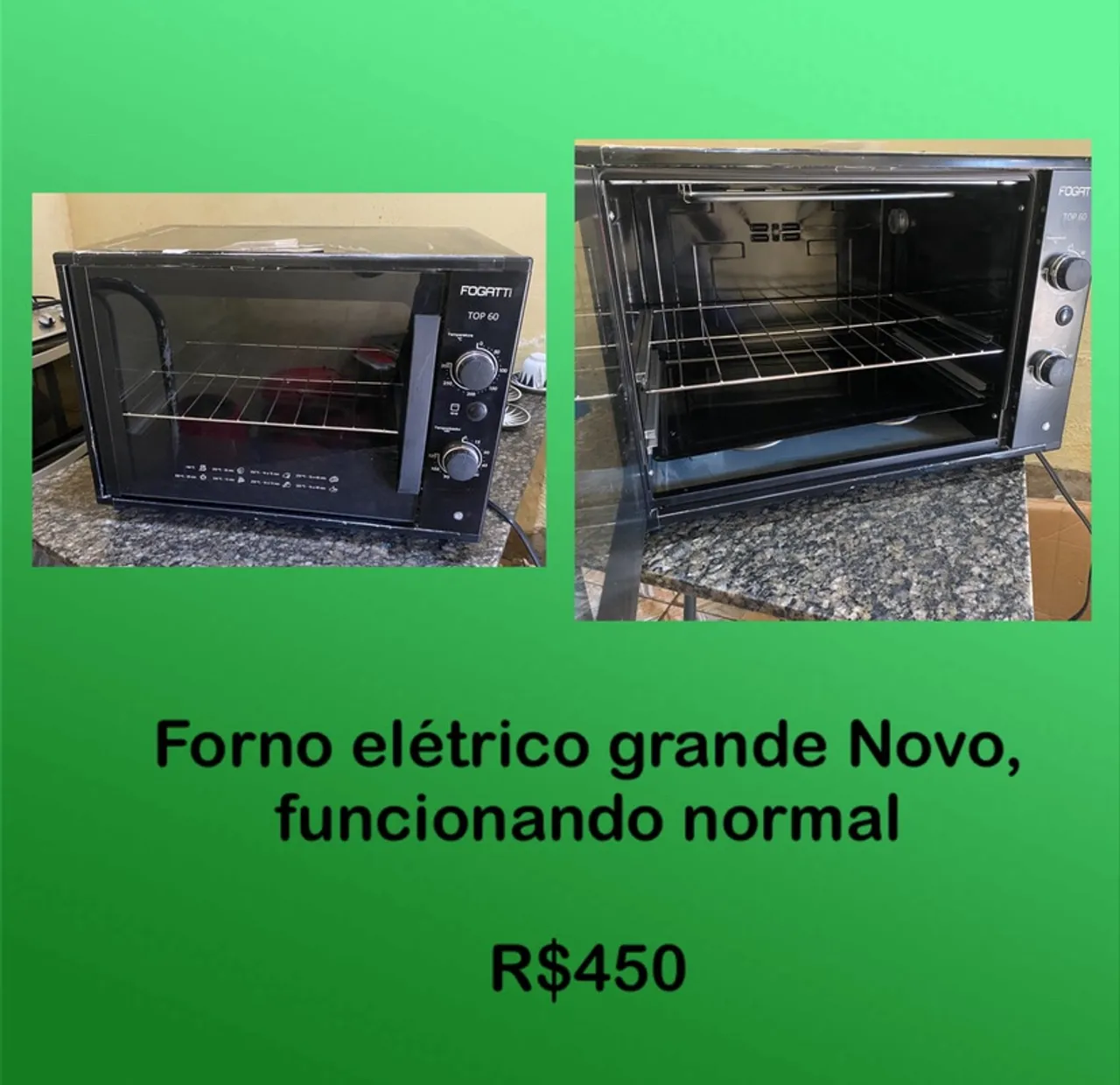 Forno Elétrico Fogatti Grande Novo. ENTREGO