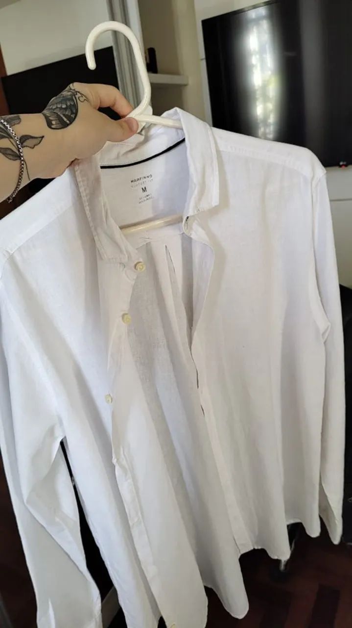Camisa social branca MARFINNO