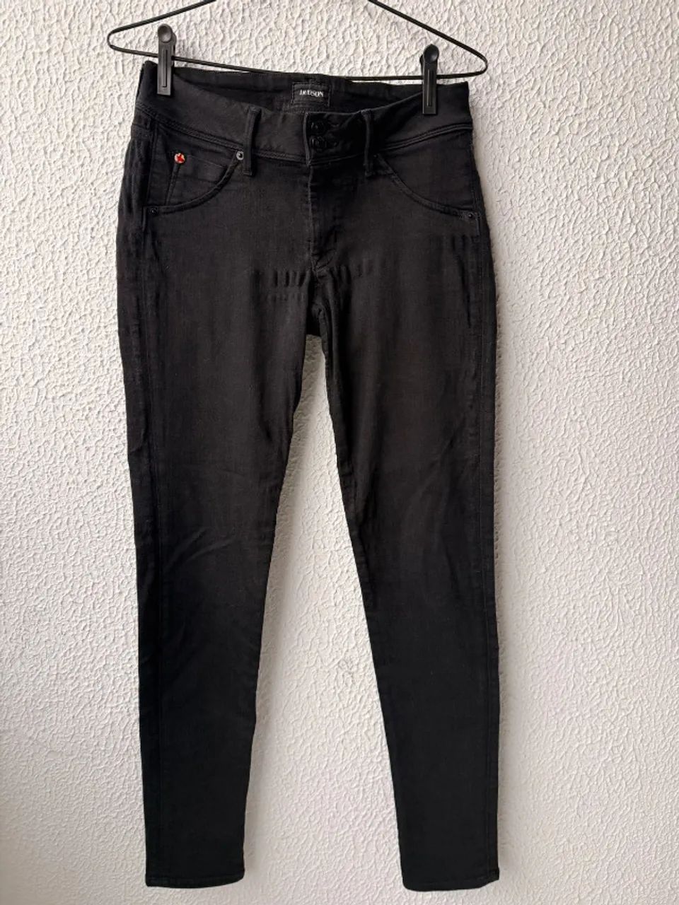 Calça Hudson preta, com elastano, feminina
