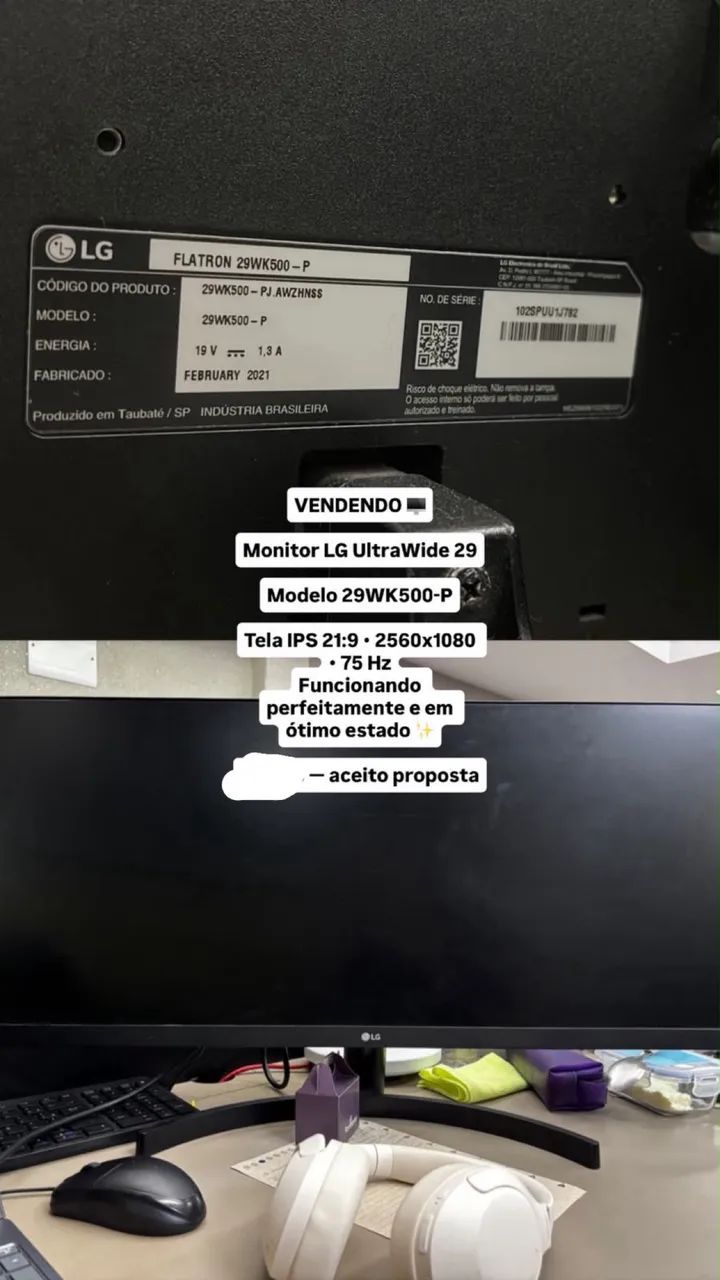 Monitor semi novo 