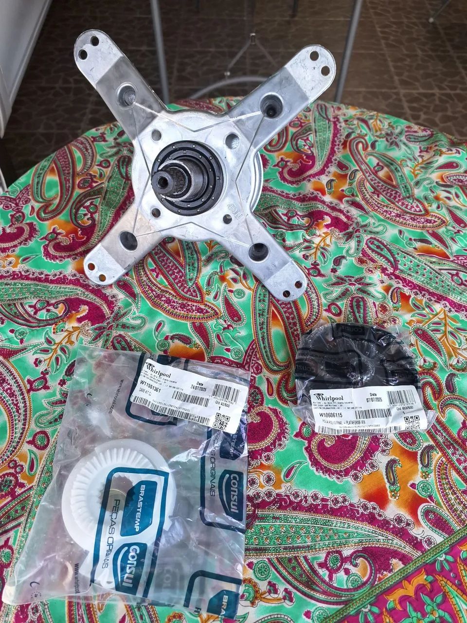 Lavadora Brastemp 12kg Kit mecanismo jogo de câmes e polia