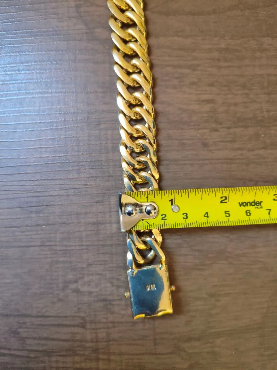 Pulseira Dourada Grossa - Foto 5