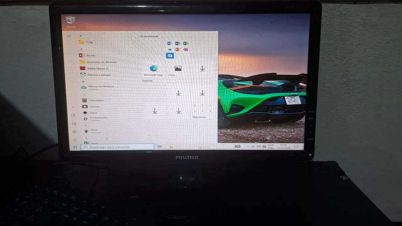 Monitor Positivo de 19 polegadas com áudio e entrada VGA.  - Foto 4