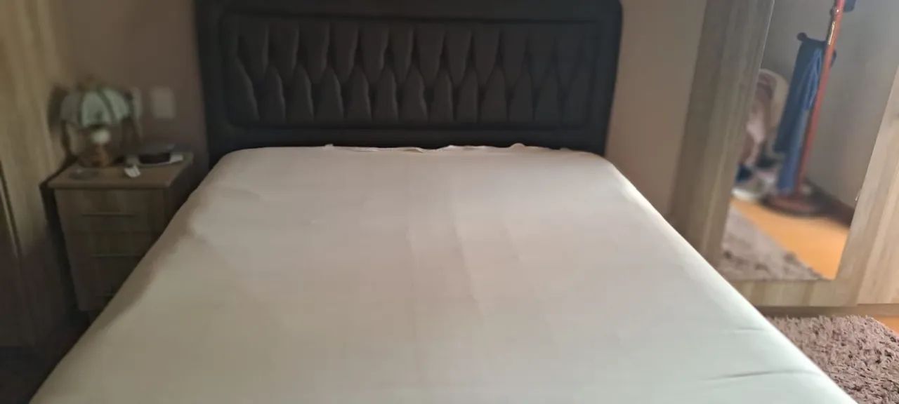 Cama queen box, colchao e cabeceira - Foto 2