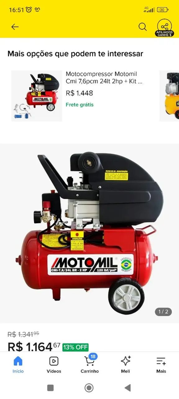 Compressor de ar hobby