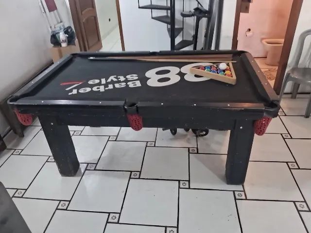 Mesa de Sinuca Completa Estilo Bar + Tacos e Bolas