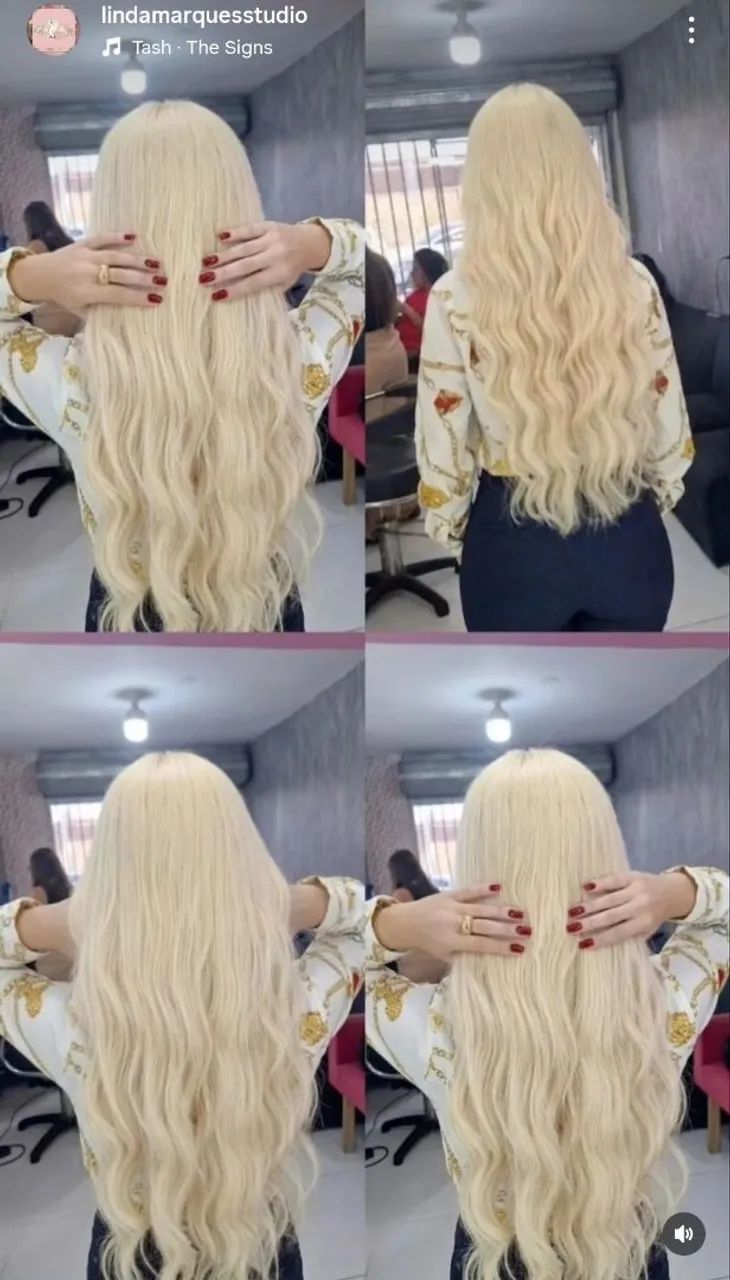 mega hair loiro
