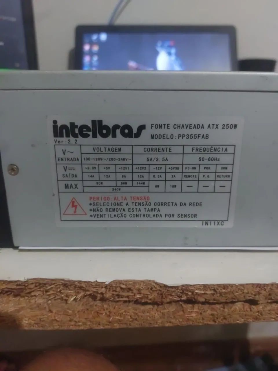 Fonte Intelbras ATX 250W PP355FAB ? Usada