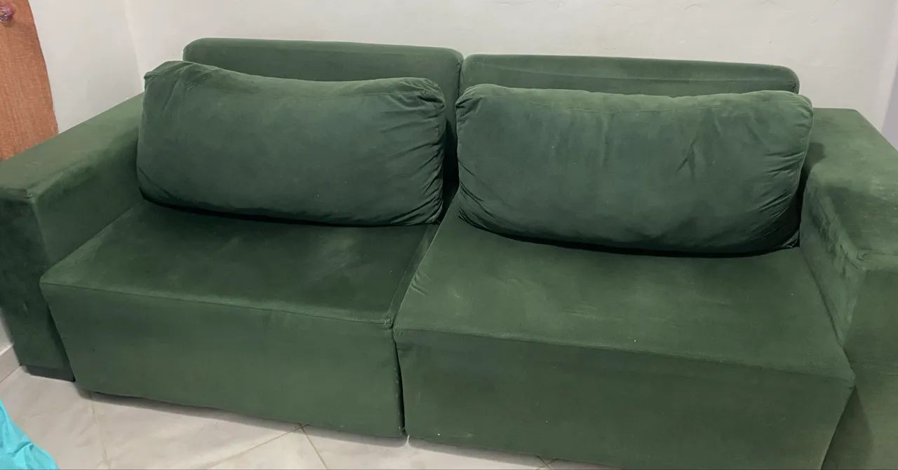 Sofá Verde Retrátil 