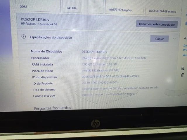 Notebook HP USADO