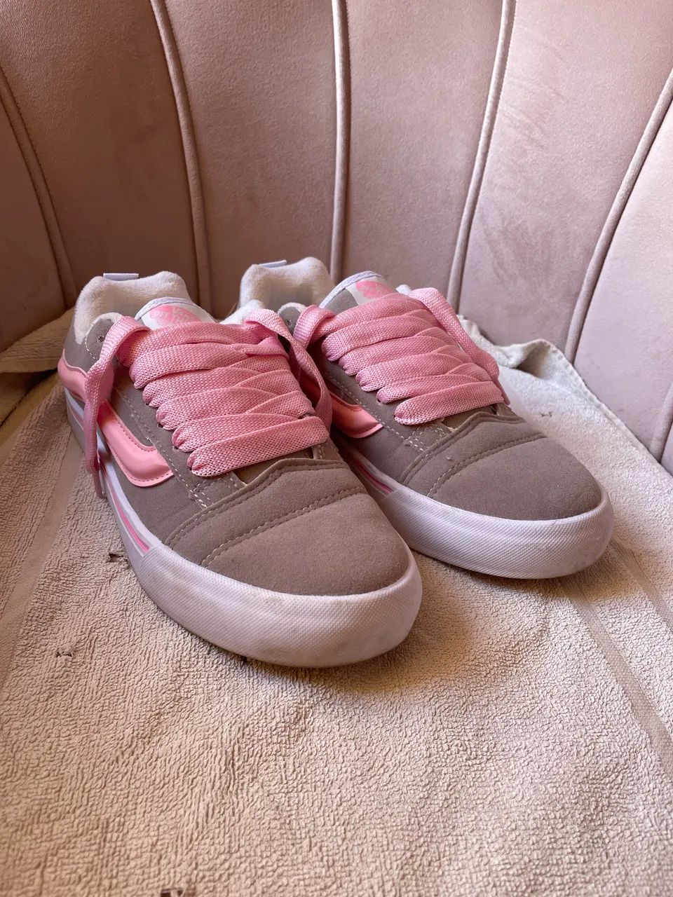 Tênis VANS cinza e rosa - Foto 2