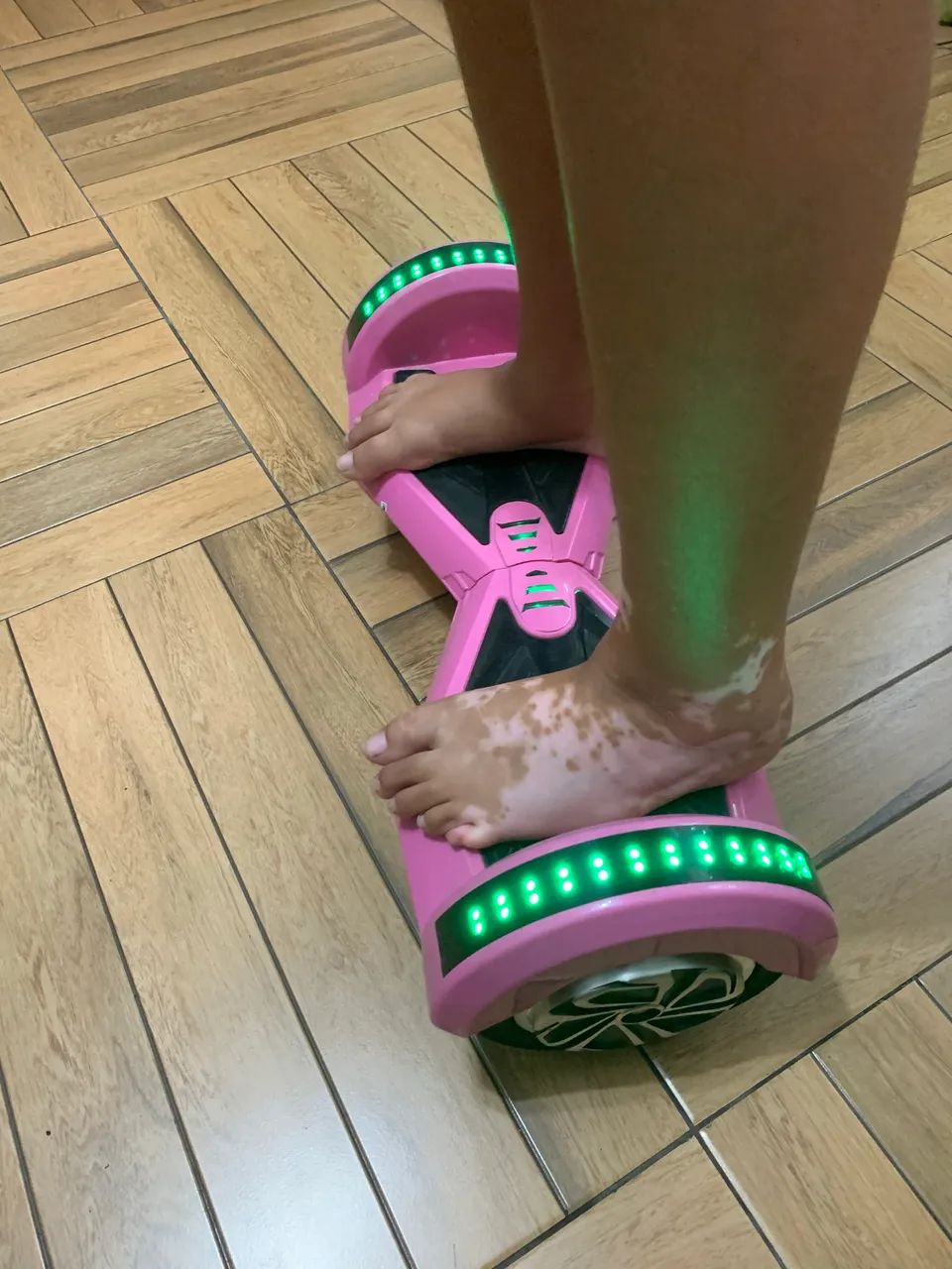 Hoverboard rosa com led