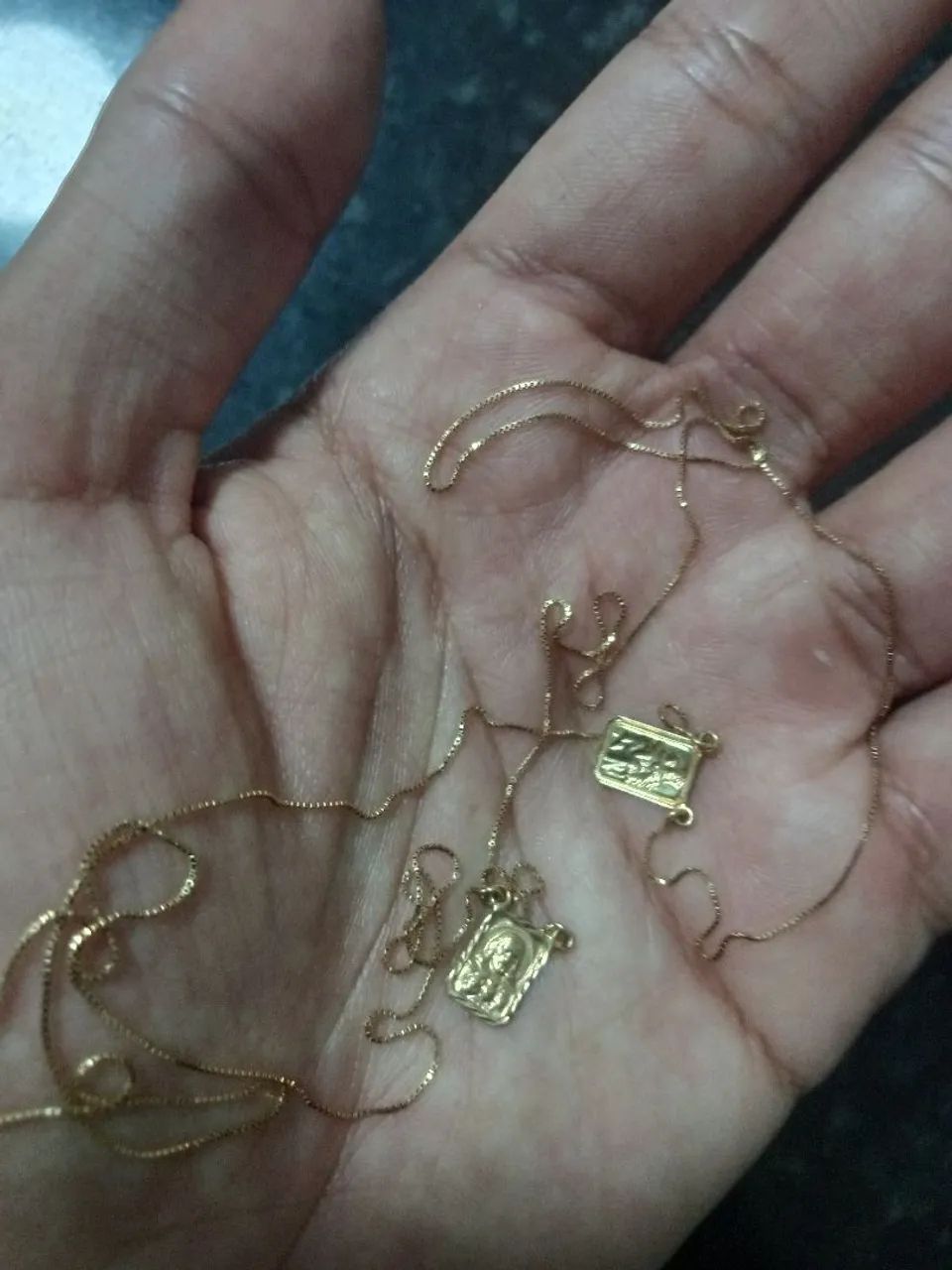 Escapulário de ouro 1.6g