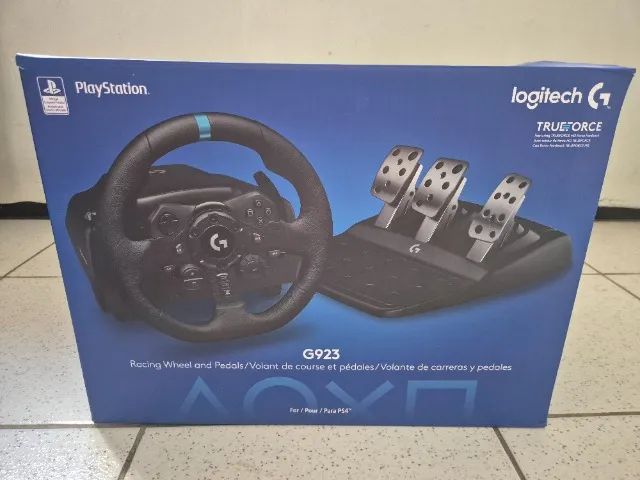 Volante Logitech G923 Trueforce PS5 / PS4 / PC - Na Caixa Impecável