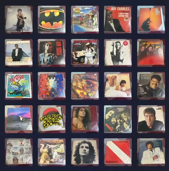 Lote com 26 discos de vinil - Rock, Pop, MPB e Internacionais