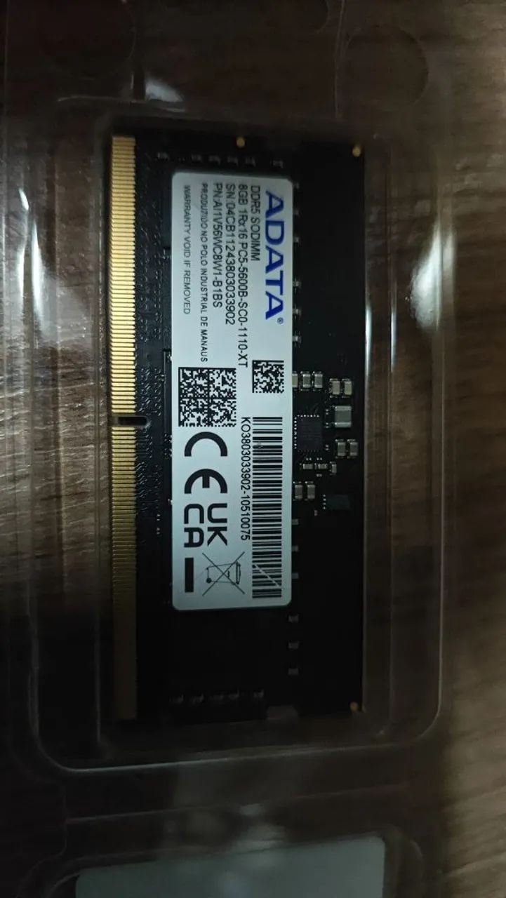 Memória ram notebook ddr5 8gb