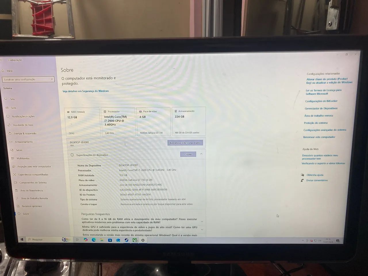 Pc gamer impecável  - Foto 3