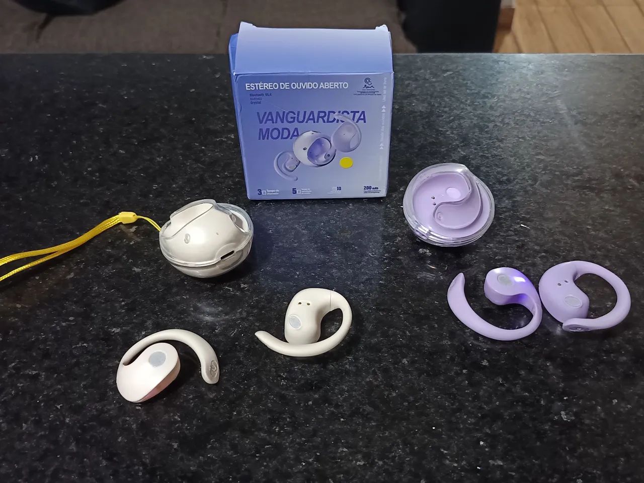 Fone de ouvido bluetooth solto atrás da orelha  - Foto 4