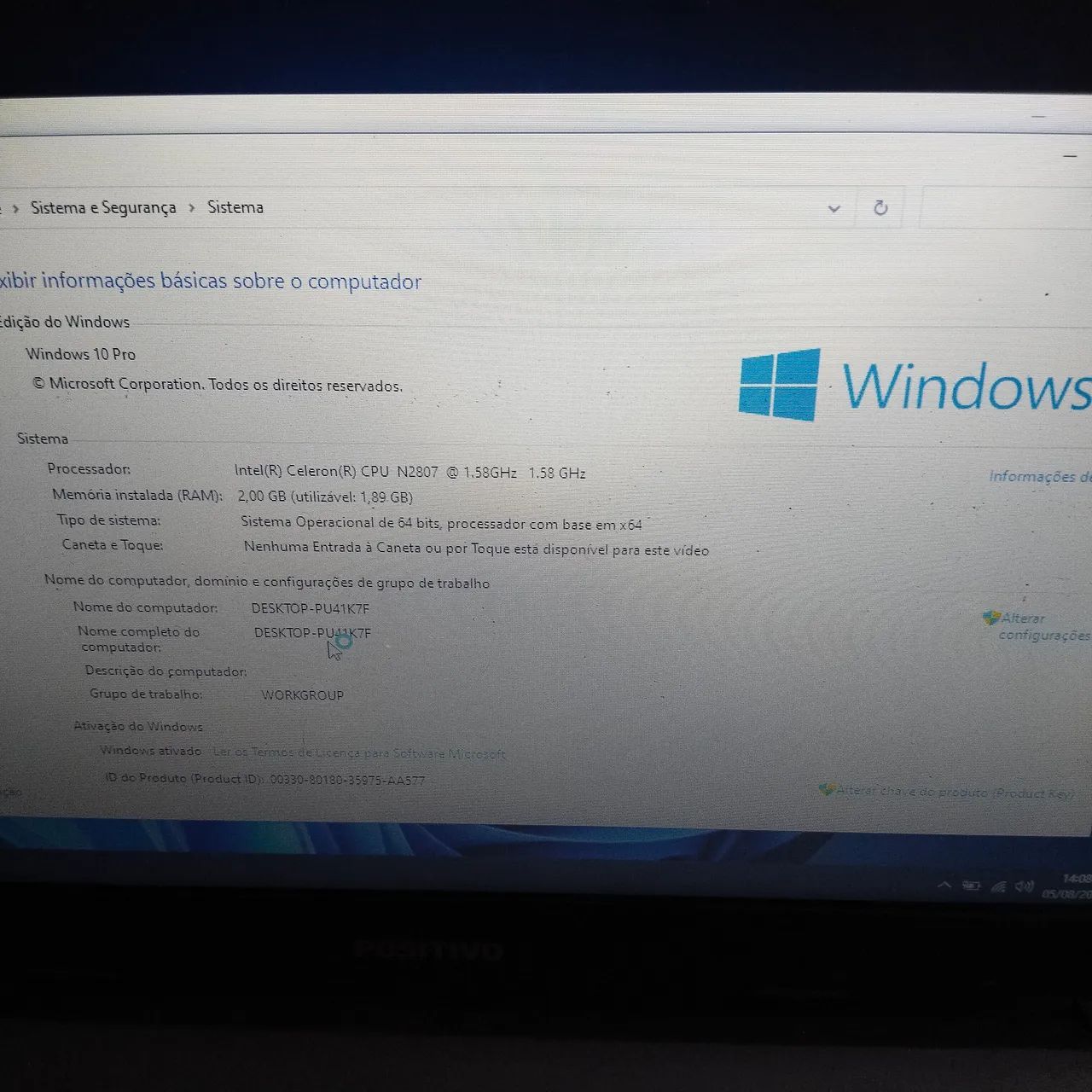Notebook Positivo Celeron N2807 500gb - Foto 3