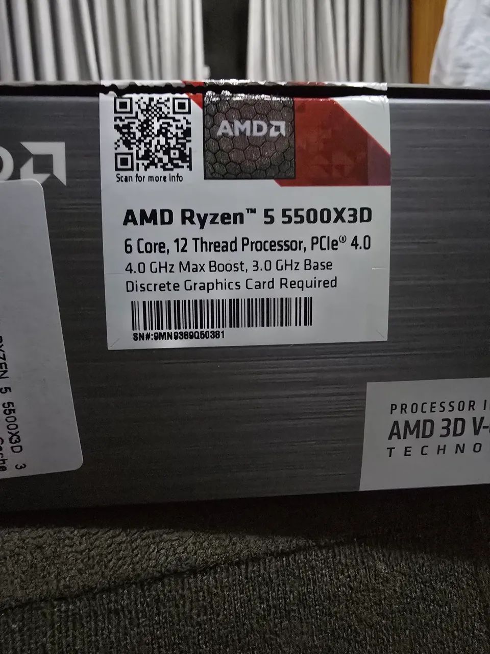 Processador AMD ryzen 5 5500x3d - Foto 2