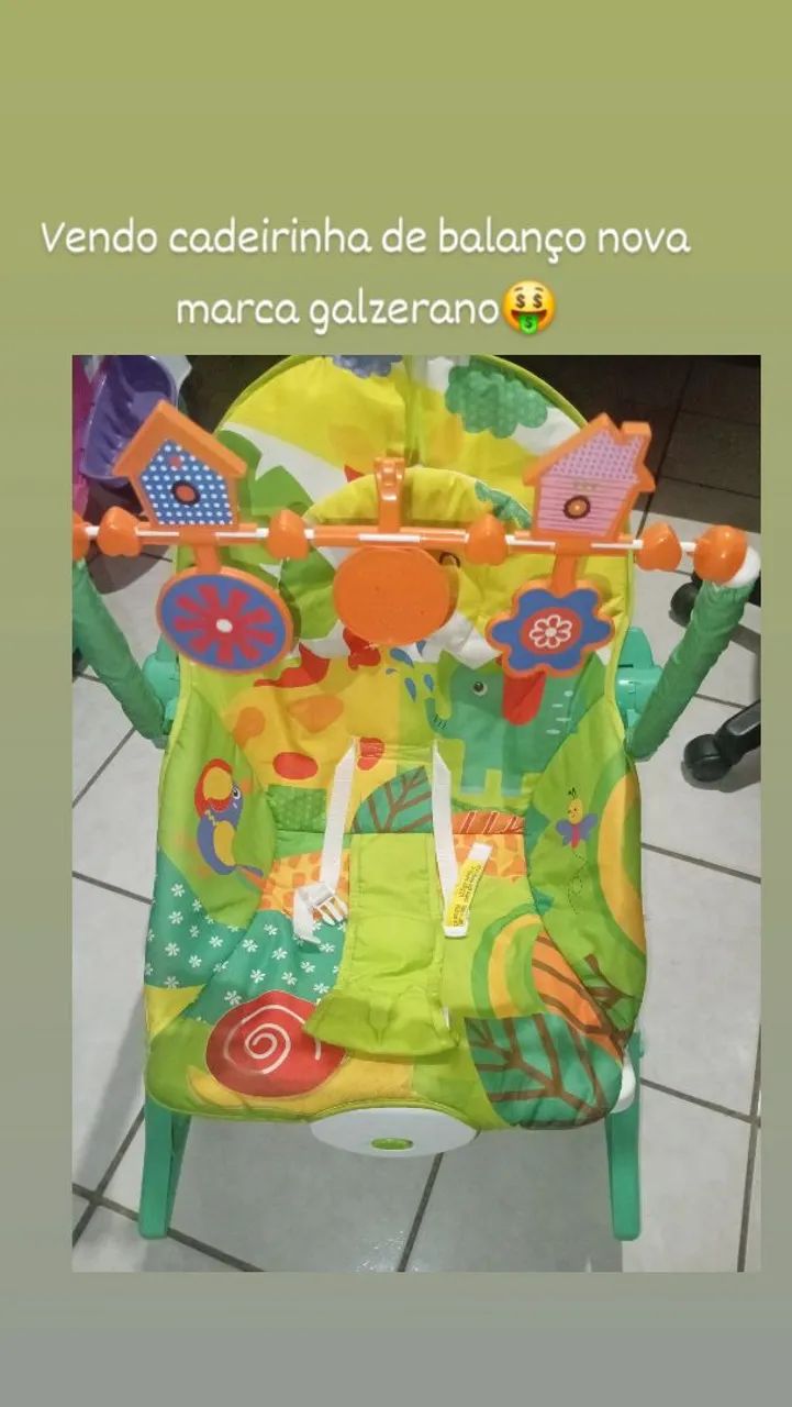 Berço portátil e cadeirinha de descanso novo minha bebe nunca dormiu nele - Foto 6