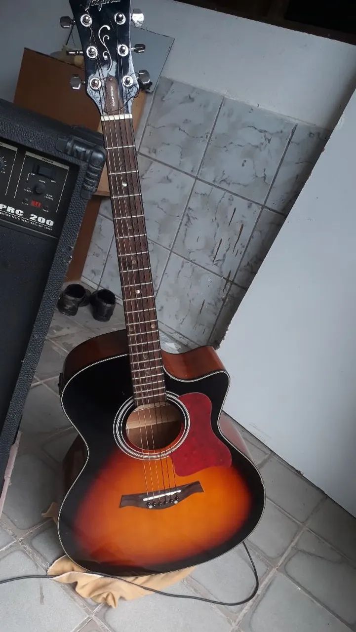 Caixa de som(WATTSOM) + Violão Tagima  - Foto 4