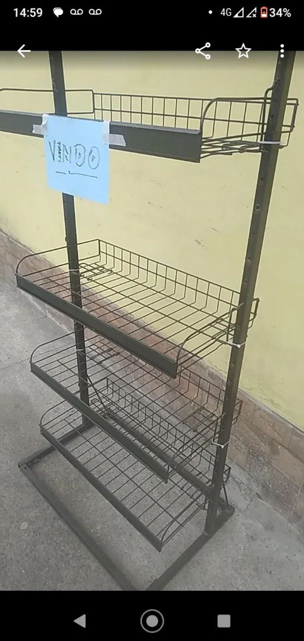Platileira de ferro armarinho  - Foto 2