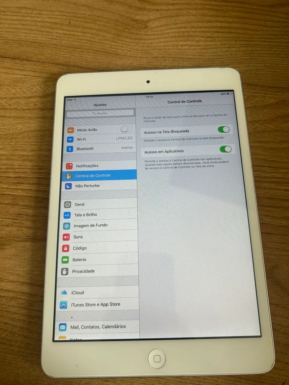 iPad mini Apple Prata - Funcionando - Bem Conservado