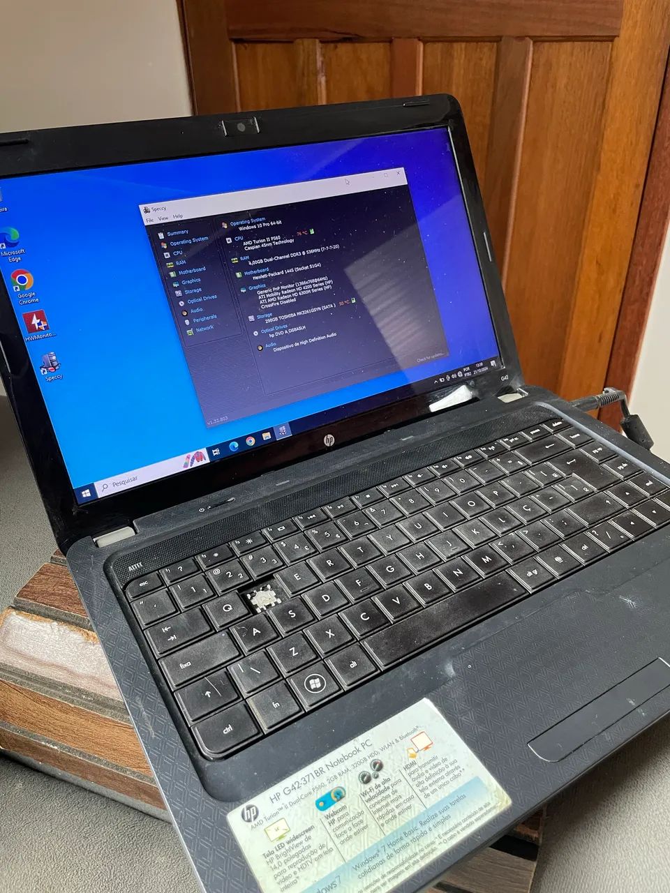 Notebook HP G42-371BR - Foto 3