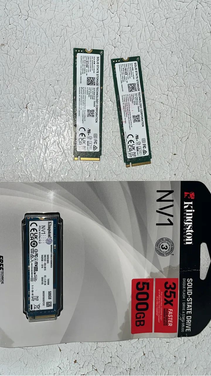 NVME DE 500gb LACRADO, marca Kingstom