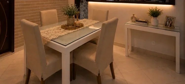 Conjunto de mesa e parador