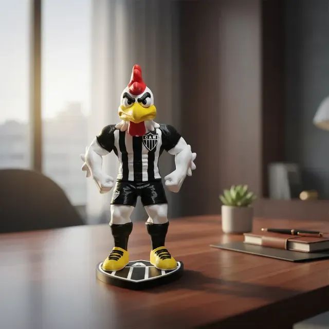 Galo Doido Mascote Em Impressão 3d - Foto 2