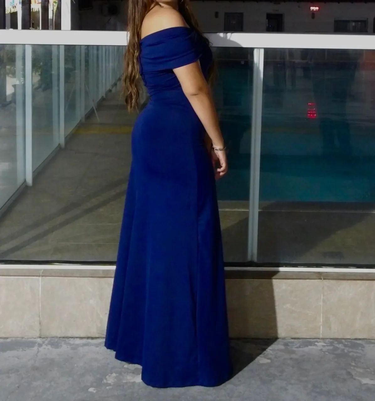 Vestido longo Tomara que Caia Azul-Marinho  - Foto 2