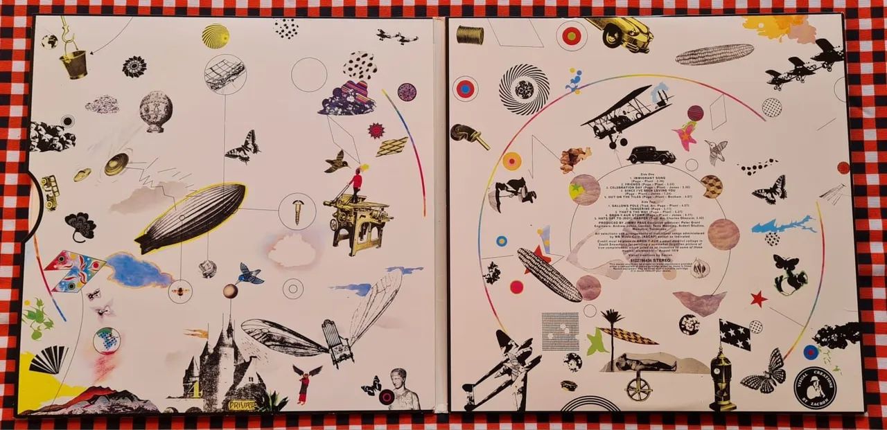 Lp Led zeppelin III edição de luxo capa tripla importado - Foto 4