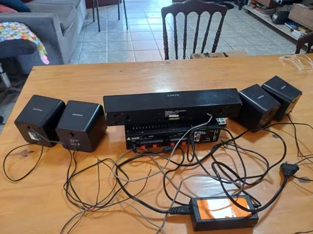 KIT DE SOM AMBIENTE - MINI - BOM - 5 CAIXAS - - Foto 2