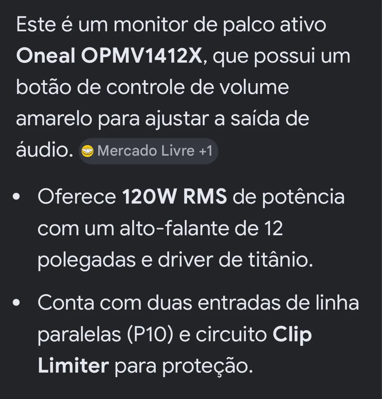 Caixa Oneal monitor (retorno) 12 polegadas TOP - Foto 3