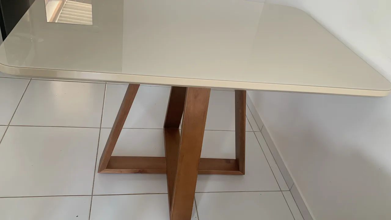 Mesa de Jantar Off White 4 lugares - Foto 3