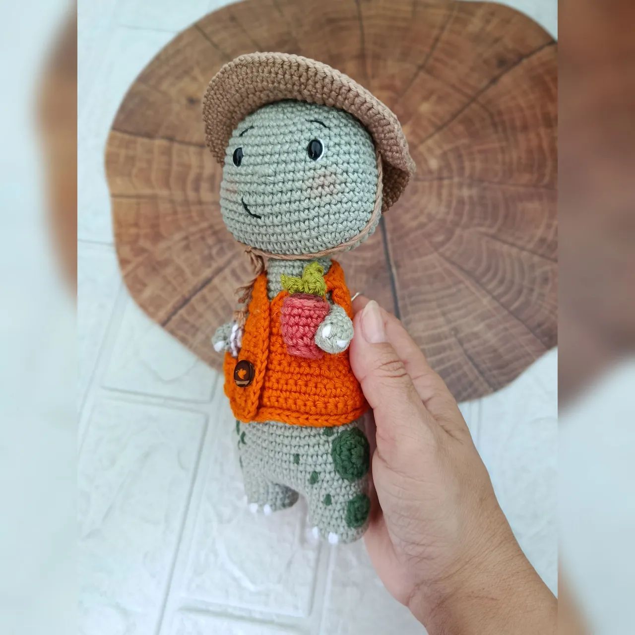 Dinossauro de amigurumi - Foto 2