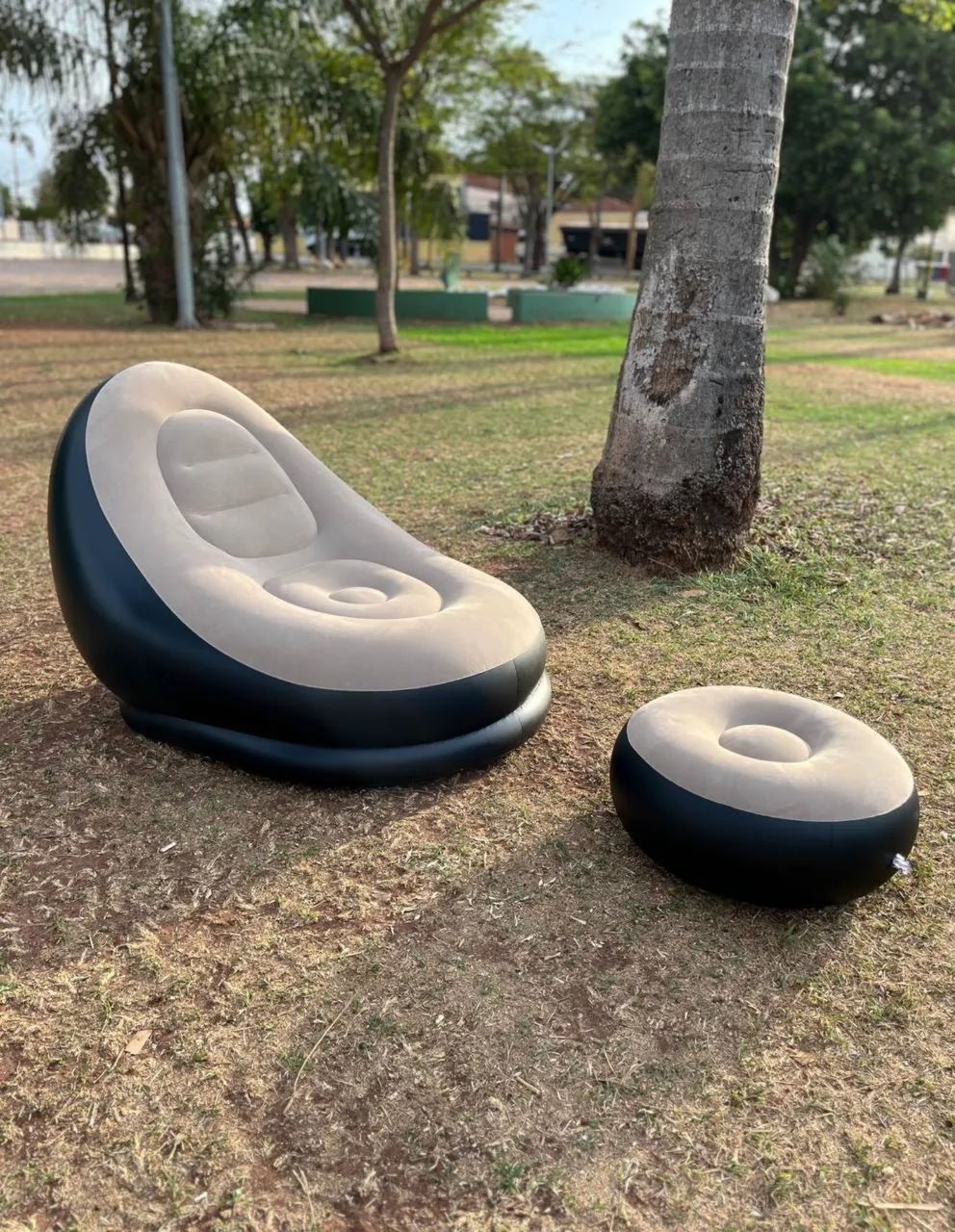 Puff GIGANTE mega confortável inflável a pronta entrega - Foto 2