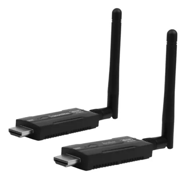 Transmissor E Receptor 100m Wifi Extensão Hdmi Sem Fio Cor Preto - Foto 5