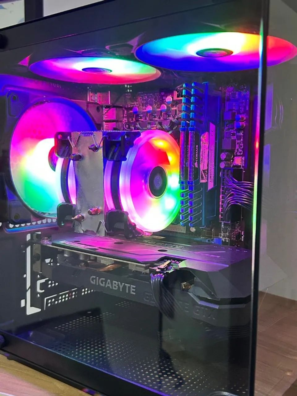 Pc Gamer i7 - GTX 1660 OC - 16GB RAM - SSD + HD - GABINETE AQUÁRIO - Foto 6