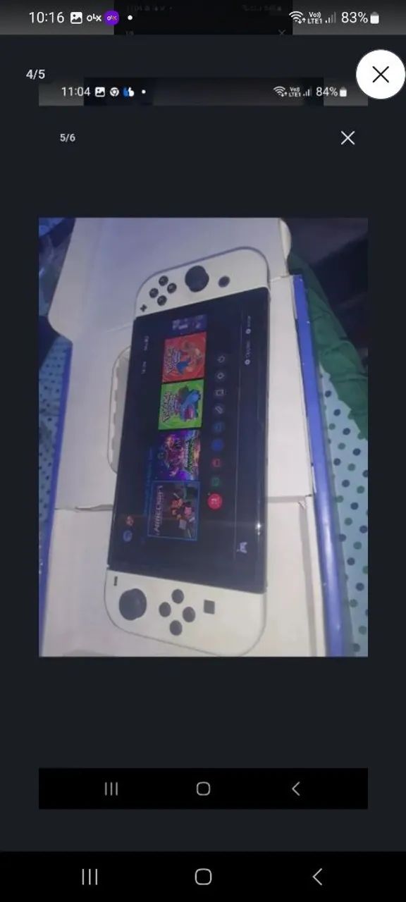 Nintendo switch oled d.es.b.l.o.q.u.e.a.do com caixa - Foto 4