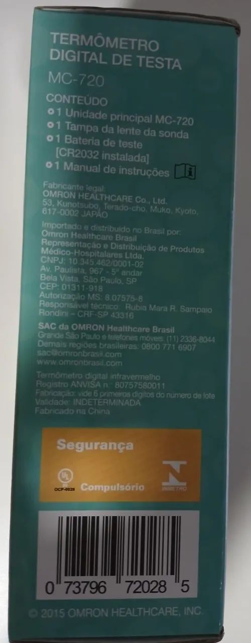 Termômetro Digital de Testa Omron modelo MC-720 - Foto 4