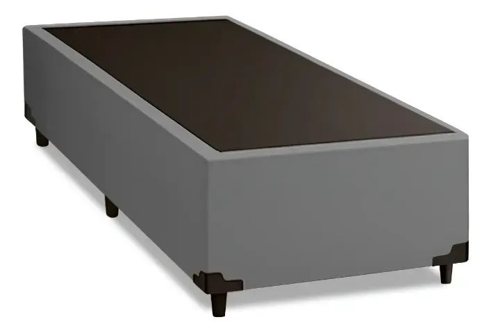 Base box solteiro cinza 1.88x0.88