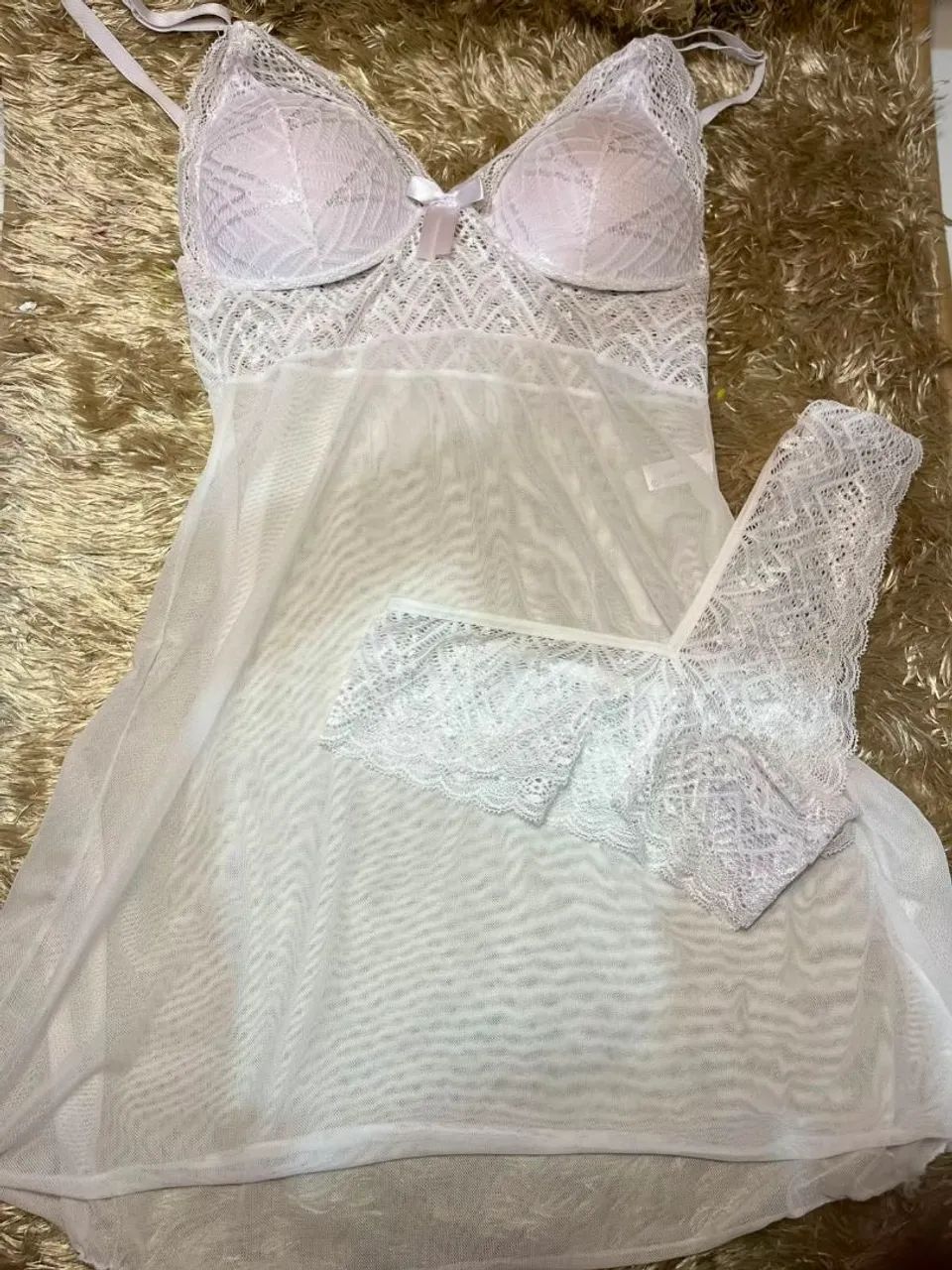 Camisola tule c/ bojo