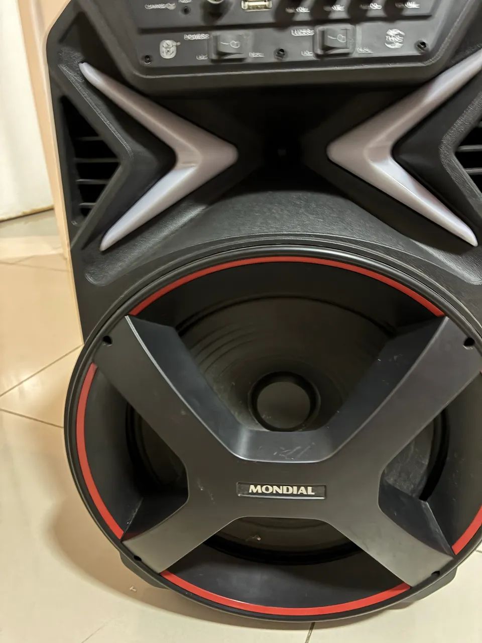Caixa de Som Amplificada Mondial CM-400 Bluetooth - Usada - Foto 4