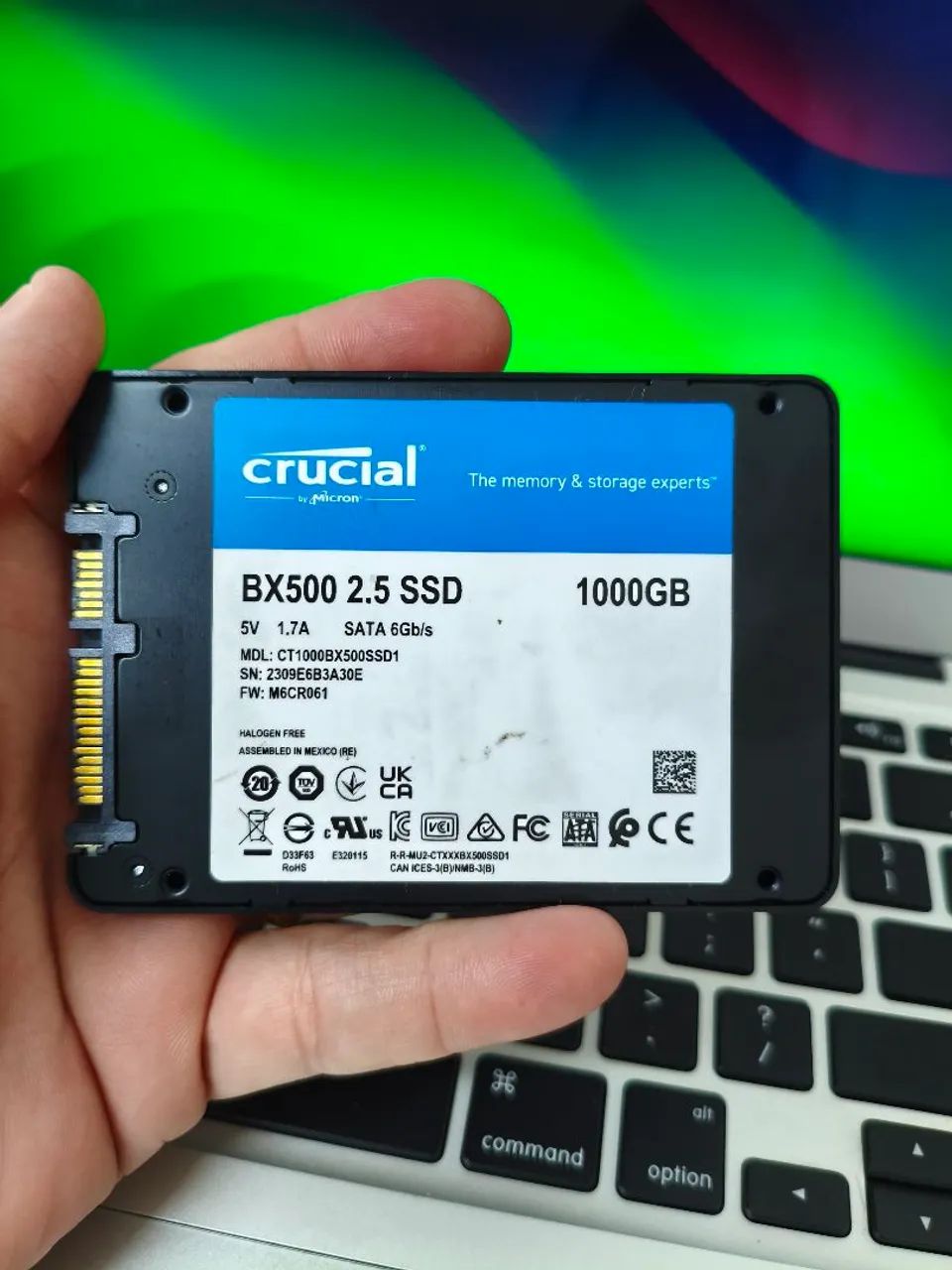 SSD crucial 1TB funcionando perfeitamente !  - Foto 2