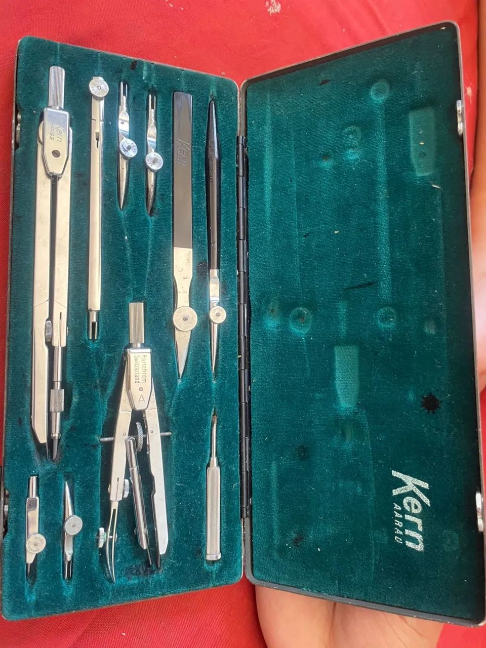 Estojo Completo de Compassos Técnicos Kern Swiss - Raro & Profissional - Foto 5